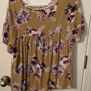 Large floral shirt